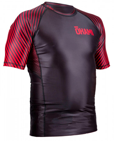 OKAMI Rashguard Big Kanji - schwarz